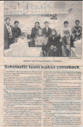 Illustration for article titled Volume One, Issue Two: The One Where High School Scholastic Bowl Is Nostalgically Remembered